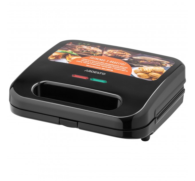 Мультимейкер ARDESTO 700Вт, комплект-5 пластин, корпус-пластик, чорний