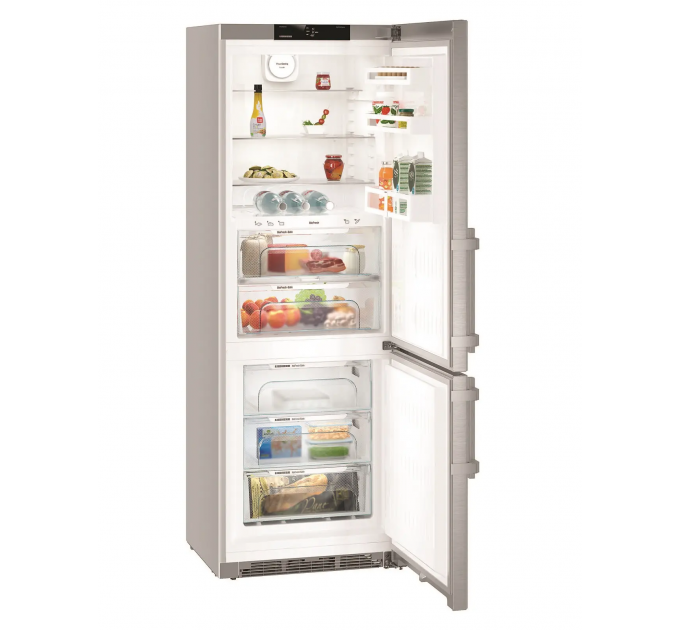 Холодильник Liebherr с нижн. мороз., 201x60x68, холод.отд.-275 л, мороз.отд.-106л, 2 дв., A++, NF, серый