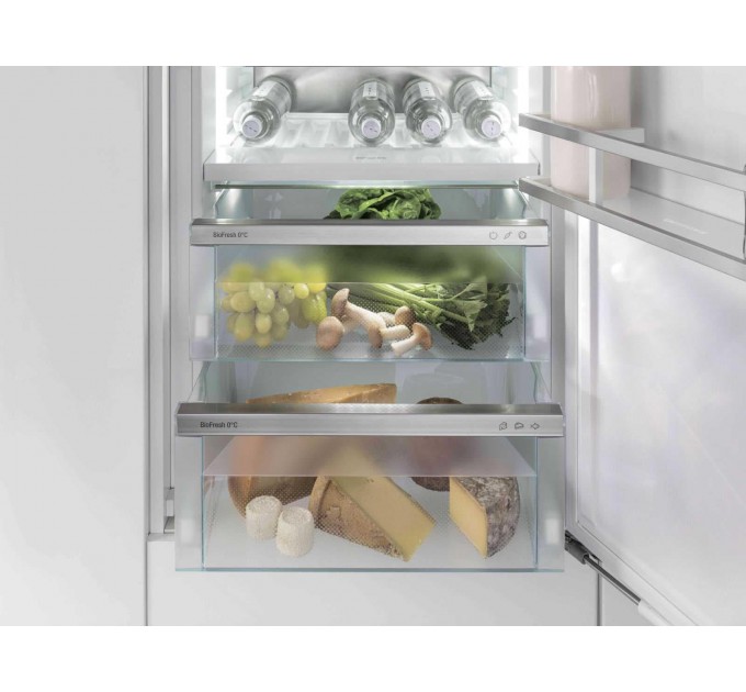 Холодильник Liebherr вбудований SBS, 177x111.8х54.6, холод.відд.-291л, мороз.відд.-209л, 2дв., F, NF, диспл внутр., білий