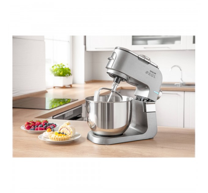 Кухонна машина Sencor Paul 1 1700Вт, чаша-метал, корпус-метал/пластик, насадок-20, метал