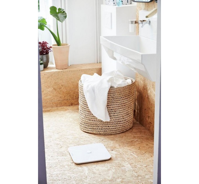 Ваги Tefal підлогові Goodvibes Sport, 180кг, Bluetooth, 4xAAA в комплекті, скло, білий