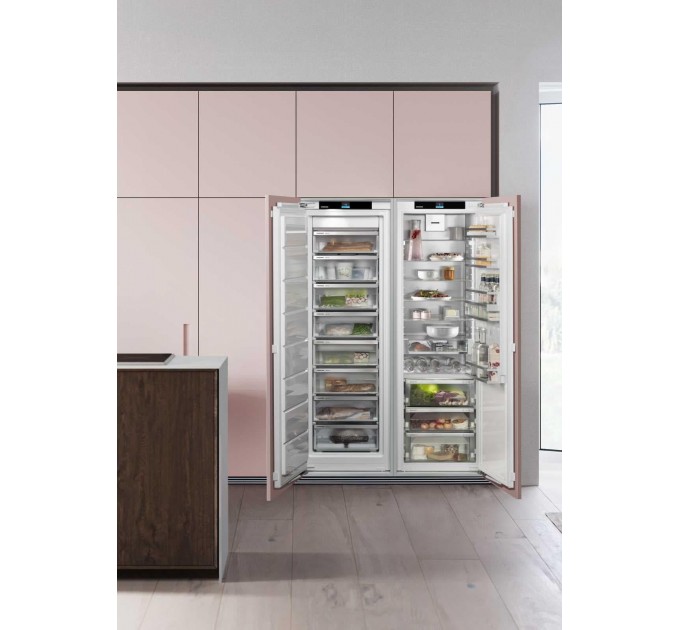 Холодильник Liebherr вбудований SBS, 177x111.8х54.6, холод.відд.-291л, мороз.відд.-209л, 2дв., F, NF, диспл внутр., білий