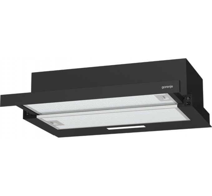 Вытяжка Gorenje телескопическая, 60см, 350м.куб/ч, черный