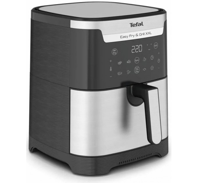 Мультипіч Tefal EasyFry&Grill XXL, 1830Вт, чаша-6.5л, сенсорне керув., 8 програм, пластик, чорно-сірий