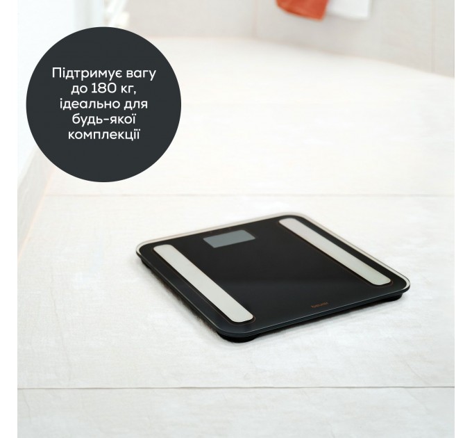 Весы Beurer напольные диагностические, 180кг, подсвеч., дисплея, 1хCR2032,стекло,черный
