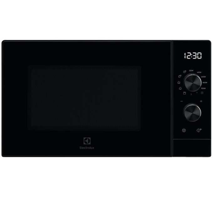 Мікрохвильова піч Electrolux, 25л, мех. керування, 900Вт, гриль, дисплей, інвертор, чорний