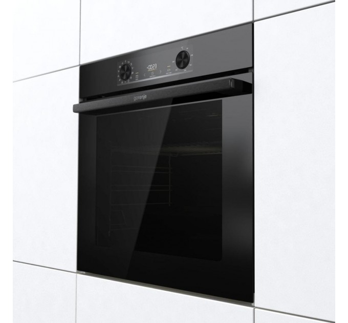 Духовой шкаф Gorenje электрический, 77л, A+, дисплей, макс.темп.- 300, IconLed, черный