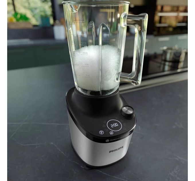 Блендер PHILIPS стационарный 1500Вт, чаша-2000мл, стекло, черный