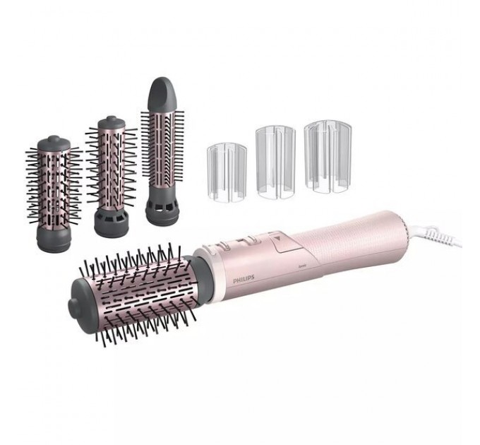 Фен-щітка Philips 7000 Series, 1000Вт, 3 режими, іоніз-я, оберт., кераміка, турмалін, рожевий
