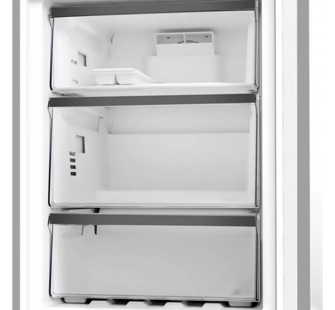 Холодильник Whirlpool с нижн. мороз., 203.5x60х66.3, холод.отд.-231л, мороз.отд.-104л, 2дв., А++, NF, дисплей, инв., зона нулевая, нерж