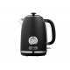 Электрочайник ARDESTO Vintage Dream 1.8л, Strix, металл, чёрный матовый