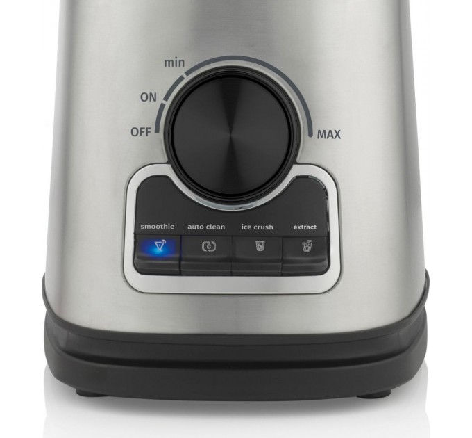 Блендер Gorenje стаціонарний 1400Вт, чаша-1750мл, додаткові ємкості, кавомолка, кришення льоду, приготування супу, імпульсний режим, метал