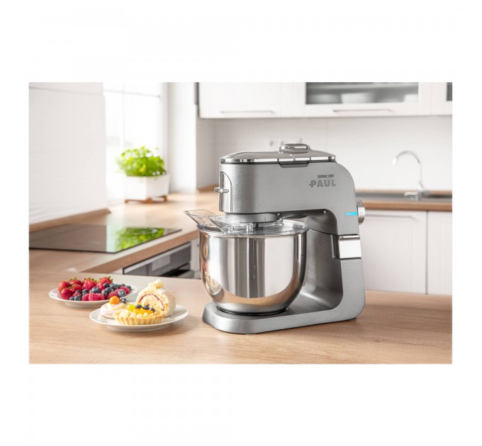 Кухонна машина Sencor Paul 1 1700Вт, чаша-метал, корпус-метал/пластик, насадок-20, метал
