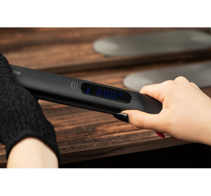 Выпрямитель ARDESTO HS-615D, 50Вт, 110-230C, дисплей, керамика, черный