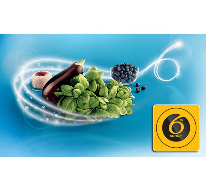 Холодильник Whirlpool с нижн. мороз., 203.5x60х66.3, холод.отд.-231л, мороз.отд.-104л, 2дв., А++, NF, дисплей, инв., зона нулевая, нерж