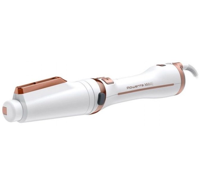 Фен-щетка Rowenta Brush Activ' Ultimate Care, 700Вт, режимов-3, иониз-я, хол. обдув, вращ. насадок, керамика, бело-золотой
