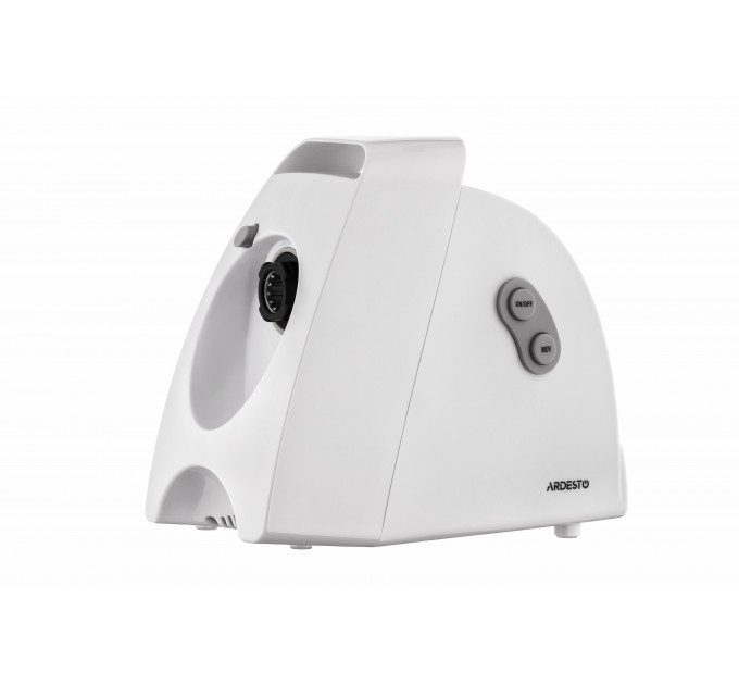 Мясорубка ARDESTO, 1900Вт, 1.8кг/мин, 3 решетки, насадка для колбас, кеббе, 4 терки, пластик, белый