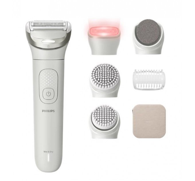 Эпилятор Philips Series 9900 дисковый, аккумул., пинцет.-32, влаж.+сух., чехол , насадок-6, белый