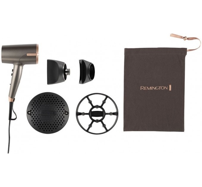 Фен Remington One, 2000Вт, режимов-8, дифузор,чехол,иониз-я, хол. обдув, серый