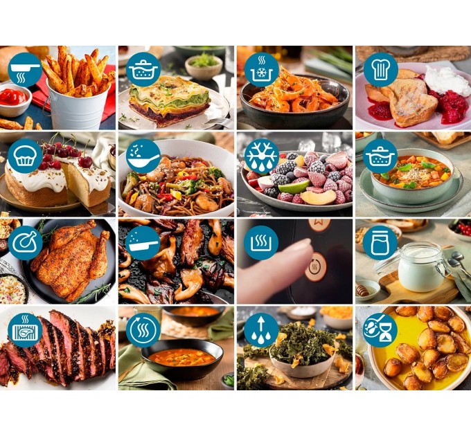 Мультипечь Philips Ovi XL Series 3000, 2000Вт, чаша-7.2л, сенсорное управл., 16 авто. программ, пластик, чорний