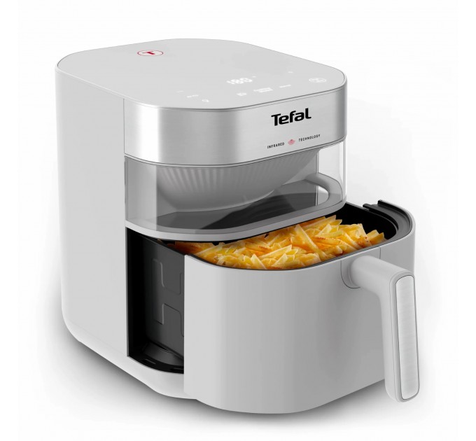 Мультипечь Tefal Easy Fry Infrared, 1850Вт, чаша-7л, сенсорное управл., 8 программ, пластик, светло-серый