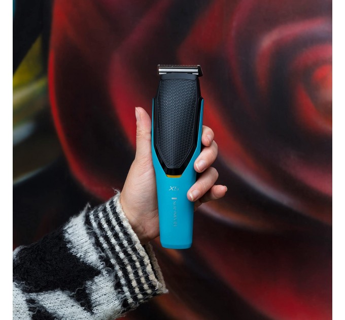 Машинка для стрижки Remington Power X Series X5, мережа+акум., роторний мотор, насадок-4, сталь, чорно-бірюзовий