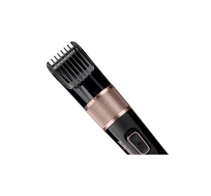 Машинка для стриження Babyliss, мережа+акум., вібраційний мотор, насадок-1, сталь, чорно-коричневий