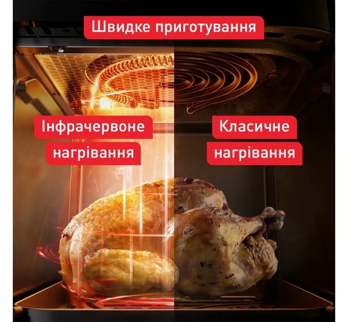 Мультипечь Tefal Easy Fry Infrared, 1850Вт, чаша-7л, сенсорное управл., 8 программ, пластик, светло-серый
