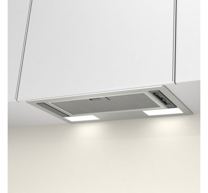 Вытяжка Gorenje встраиваемая, 54см, 370м.куб/ч, серый