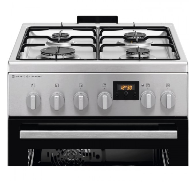 Плита Electrolux комбинированная, 58л, 50x60см, дисплей, конвекция, пар, нерж