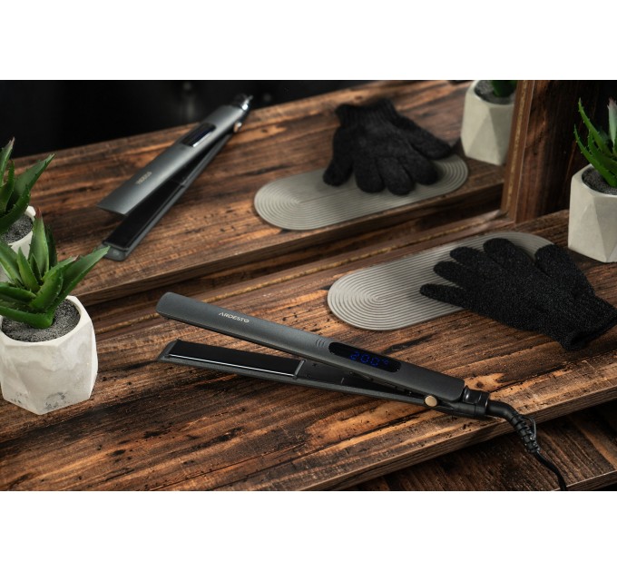 Выпрямитель ARDESTO HS-615D, 50Вт, 110-230C, дисплей, керамика, черный