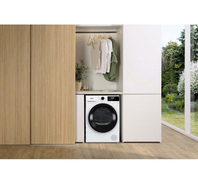 Сушильна машина Gorenje тепловий насос, 8кг, А++, 60см, дисплей, білий