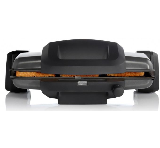 Гриль Gorenje прижимной 1800Вт, темп. режимов-4, съёмные пластины, раскрытие на 180°, металл, графит