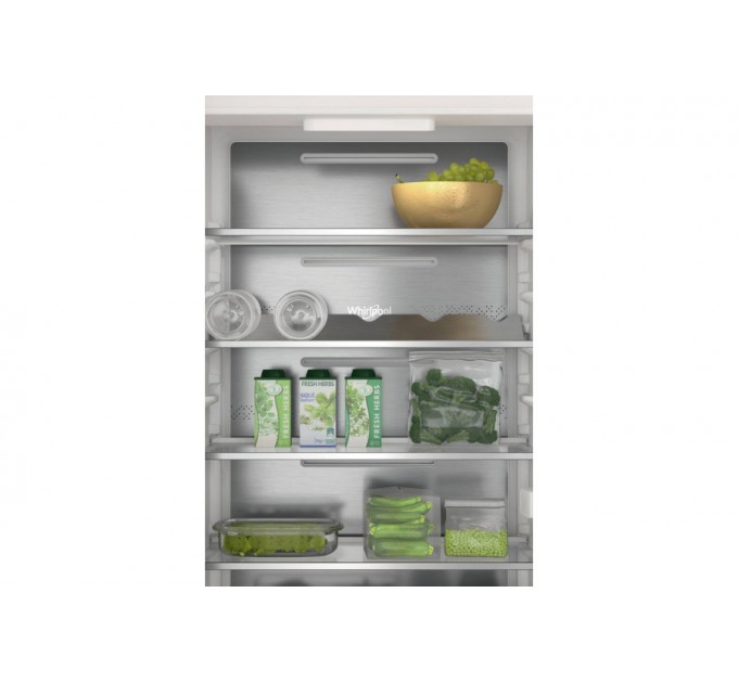 Холодильник Whirlpool вбудований з нижн. мороз., 193,5x54х54, холод.відд.-212л, мороз.відд.-68л, 2дв., А+, NF, інв., зона нульова, білий