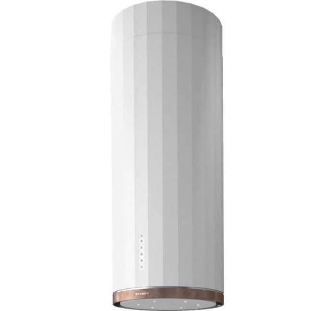 Вытяжка Faber островная, 37см, 1169м.куб/ч, Corinthia Isola Ev8+ Wh Matt/Ts A37, белый матовый