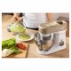 Кухонна машина Sencor 1200Вт, чаша-метал, корпус-пластик, насадок-19, коричнево-білий