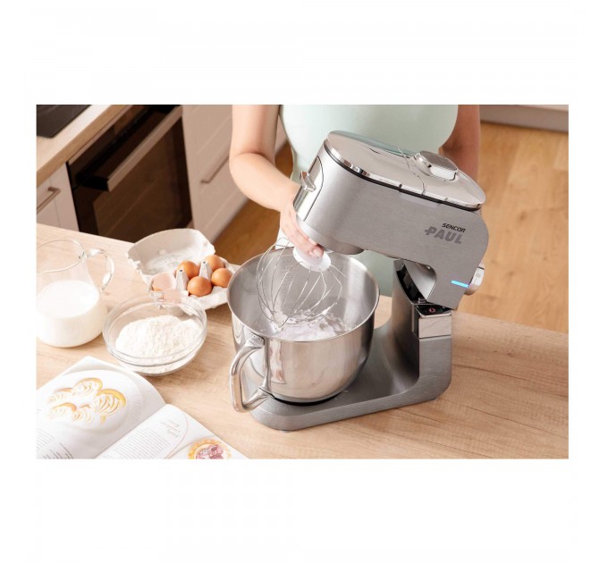 Кухонна машина Sencor Paul 1 1700Вт, чаша-метал, корпус-метал/пластик, насадок-20, метал