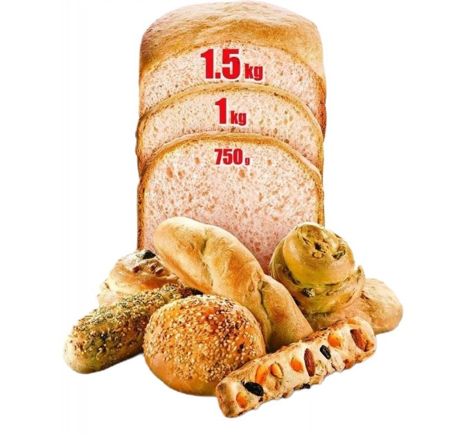 Хлебопечка Tefal Bread of the World 1600Вт, программ-19, макс.вес -1,5кг, форма-квадрат, пластик, черный