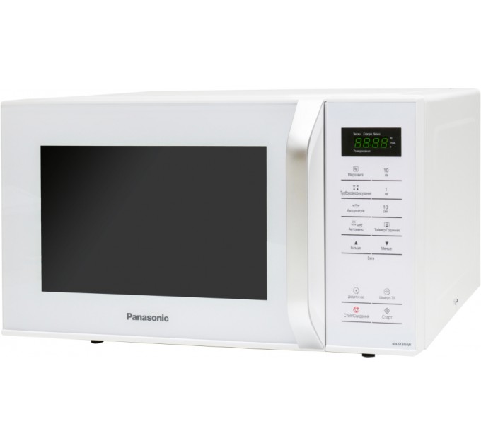 Микроволновая печь Panasonic, 25л, 800Вт, дисплей, откр. ручкой, белый