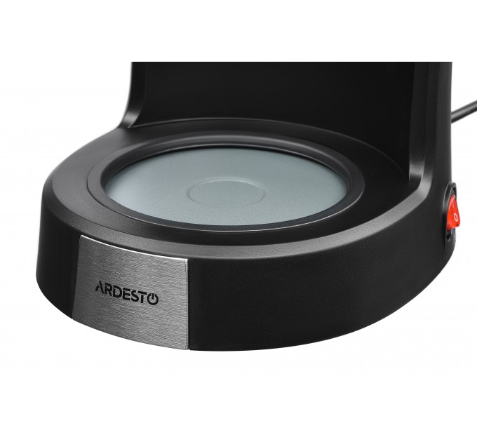 Кавоварка ARDESTO крапельна 1.2л, мелена, чорно-сріблястий