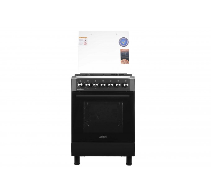 Плита ARDESTO комби Elegance, 66л, 60x60см, конвекция, чугун, подсветка, форсунки LPG (подключение газового баллона), черный