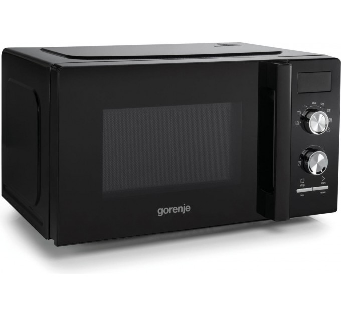 Микроволновая печь Gorenje, 20л, мех. управл., 800Вт, дисплей, черный