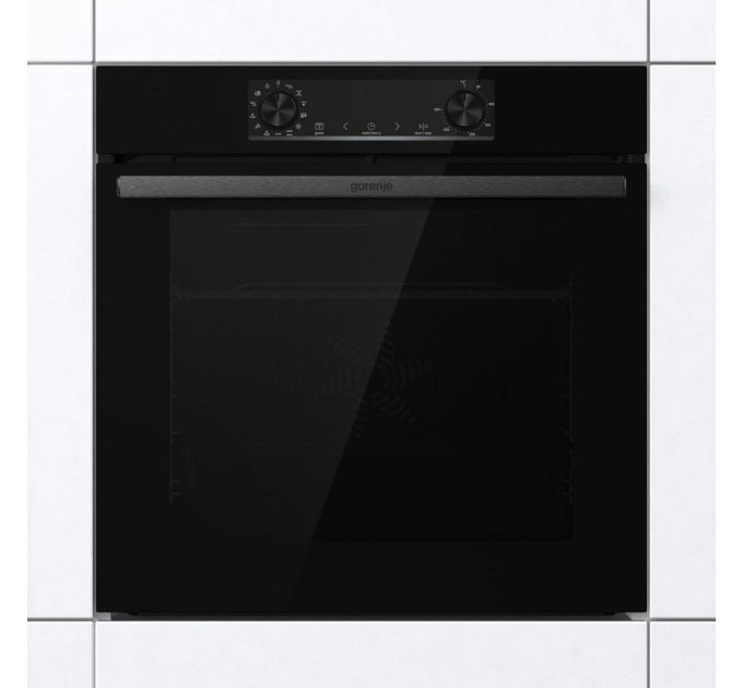 Духовой шкаф Gorenje электрический, 77л, A+, дисплей, макс.темп.- 300, IconLed, черный