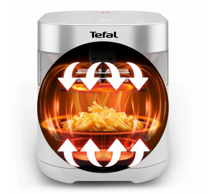 Мультипечь Tefal Easy Fry Infrared, 1850Вт, чаша-7л, сенсорное управл., 8 программ, пластик, светло-серый