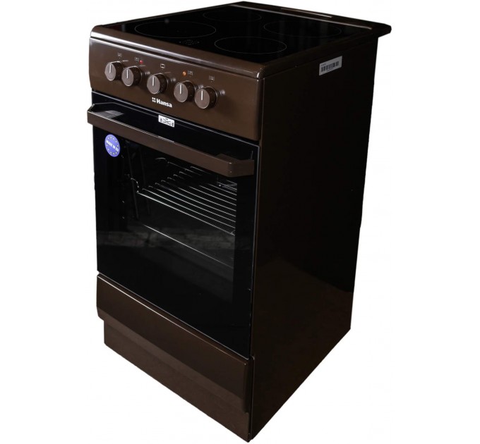 Плита Hansa електрична склокерамічна, 50х60см, 68л, коричневий