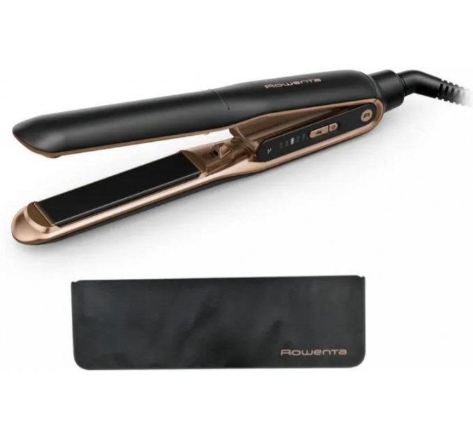Випрямитель Rowenta Thermocare Ultimate Experience, темп.режимов-5, 150-210С, дисплей, керамика, черно-золотой