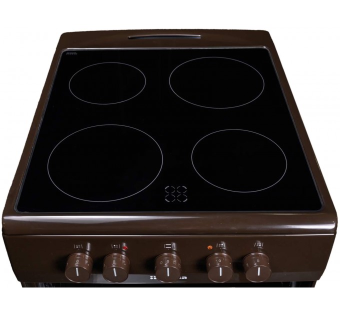 Плита Hansa електрична склокерамічна, 50х60см, 68л, коричневий