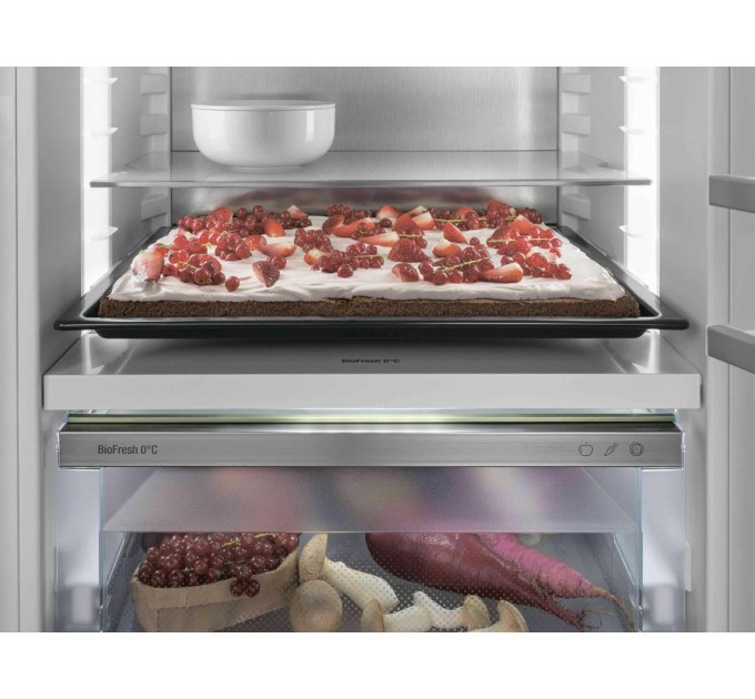 Холодильник Liebherr вбудований SBS, 177x111.8х54.6, холод.відд.-291л, мороз.відд.-209л, 2дв., F, NF, диспл внутр., білий