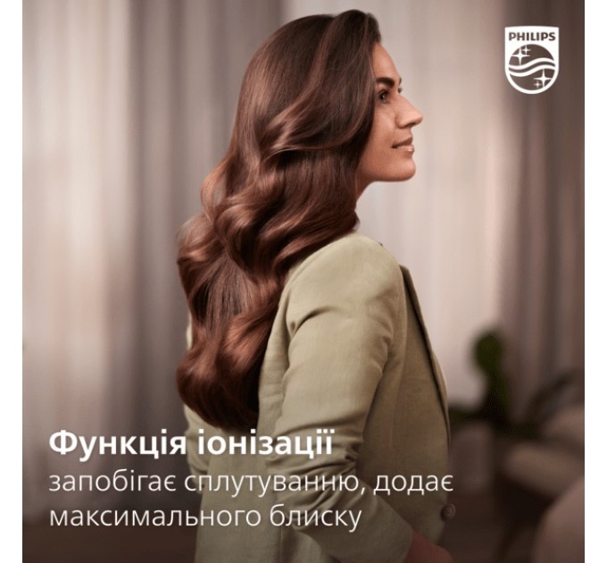 Фен-щітка Philips 7000 Series, 1000Вт, 3 режими, іоніз-я, оберт., кераміка, турмалін, рожевий