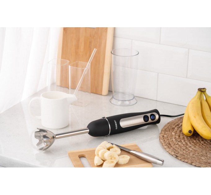 Блендер ARDESTO заглибний 800Вт, чаша-600мл, чорно-сріблястий